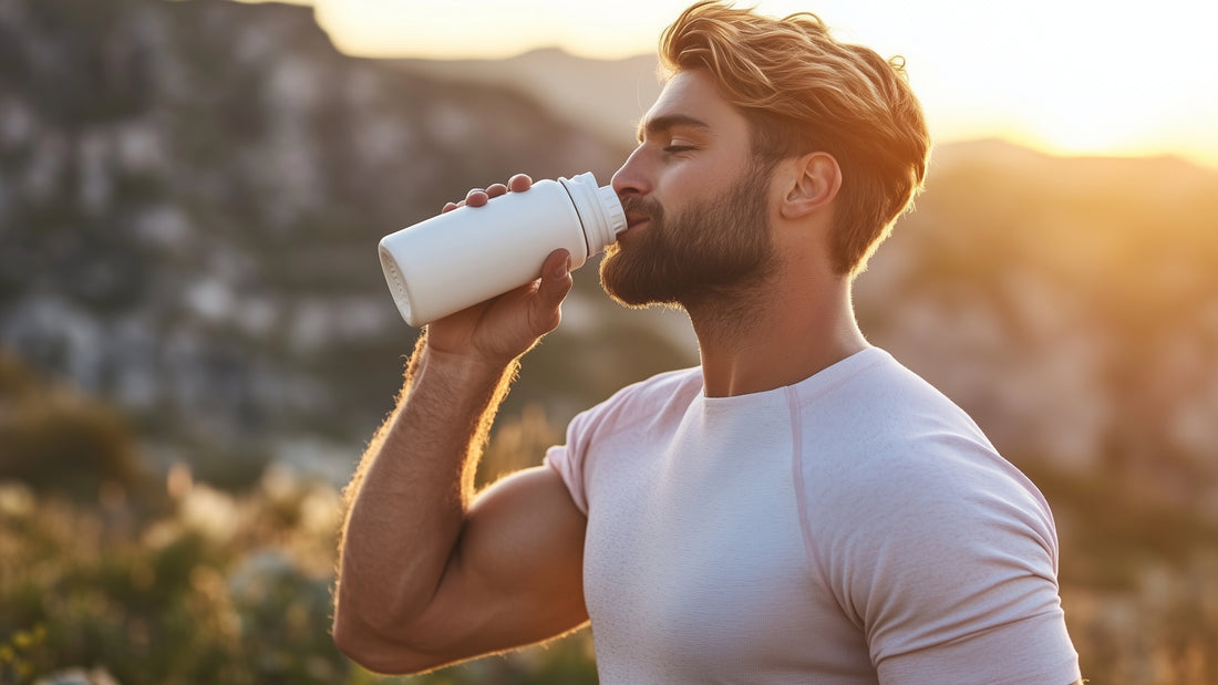 Man Drinking Protein Shake