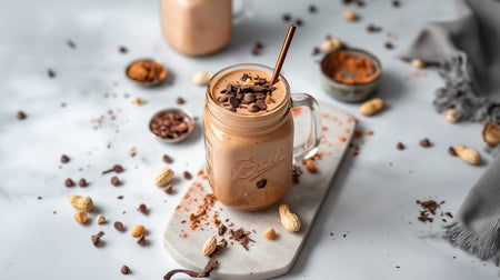 Peanut Butter Cacao Banana Smoothie