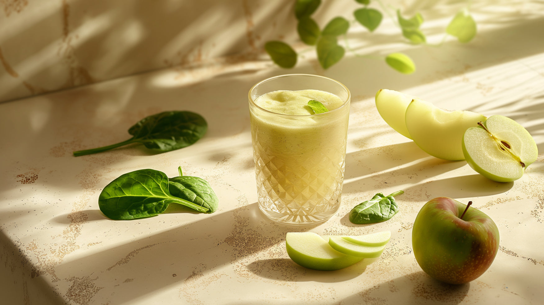 green apple spinach smoothie