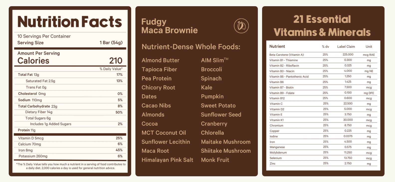 Supplement Facts Tab 1 Desktop