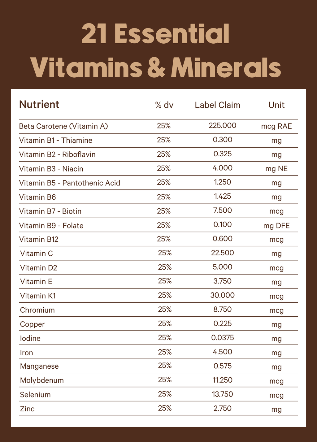 Supplement Facts