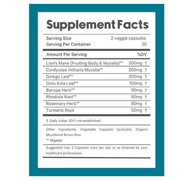 Supplement Facts Tab 1 Desktop