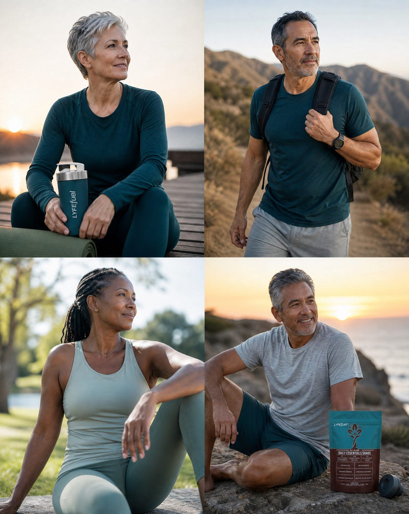 LyfeFuel customers over 50 staying active from sunrise to sunset