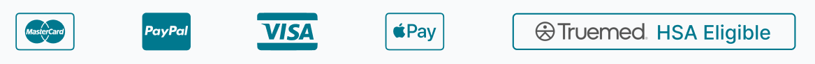 Accepted payment methods: Mastercard, PayPal, Visa, Apple Pay, Truemed HSA eligible
